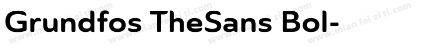 Grundfos TheSans Bol字体转换